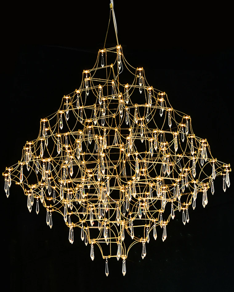 WOMO Large Sculptural Crystal Chandelier-WM2201 - Image 64