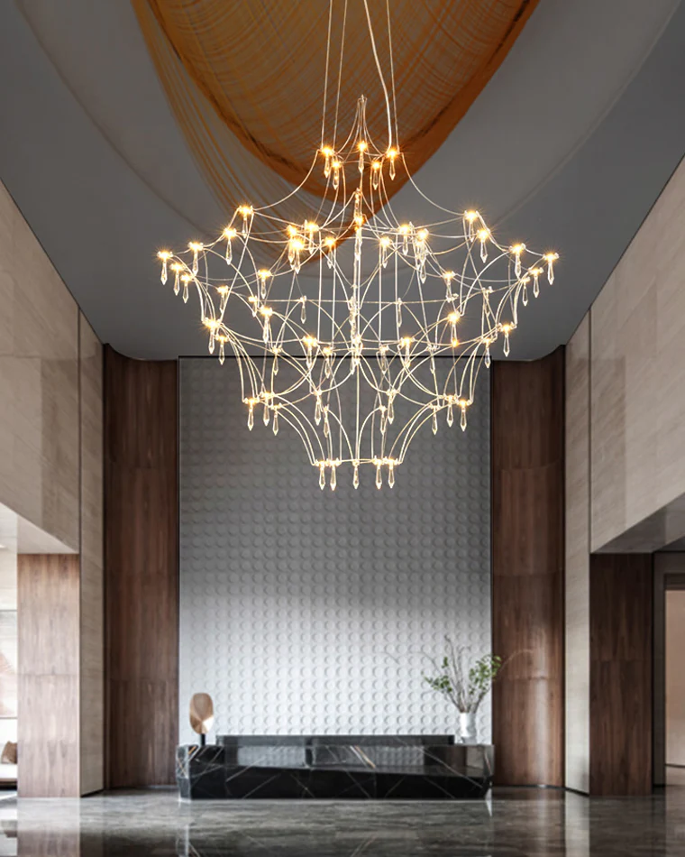 WOMO Large Sculptural Crystal Chandelier-WM2201 - Image 67