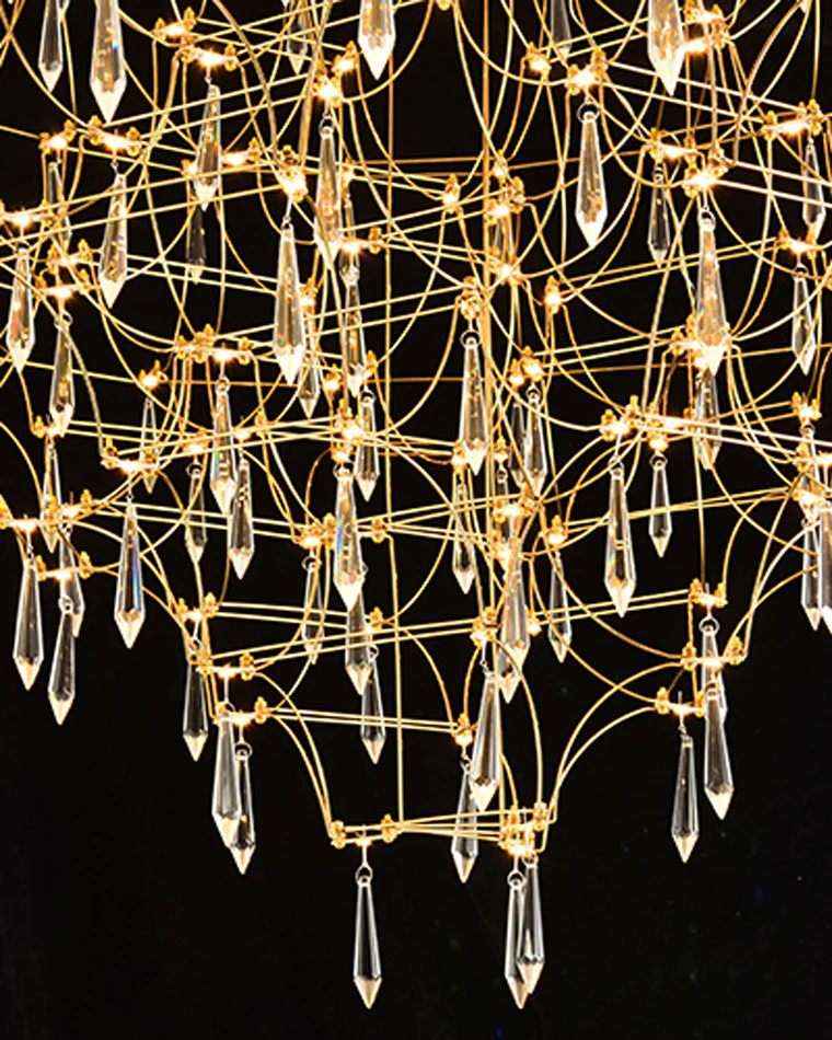 WOMO Large Sculptural Crystal Chandelier-WM2201 - Image 69