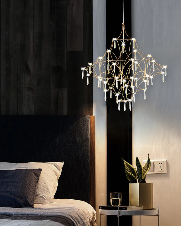 WOMO Large Sculptural Crystal Chandelier-WM2201 - Image 7