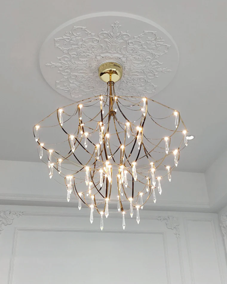 WOMO Large Sculptural Crystal Chandelier-WM2201 - Image 72