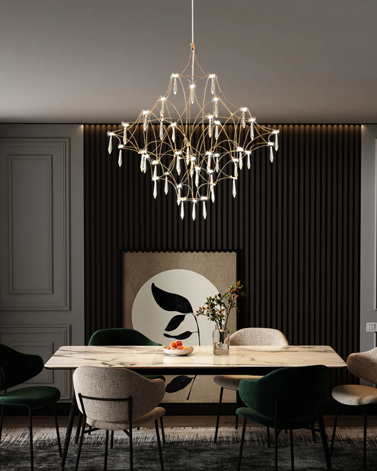 WOMO Large Sculptural Crystal Chandelier-WM2201 - Image 8