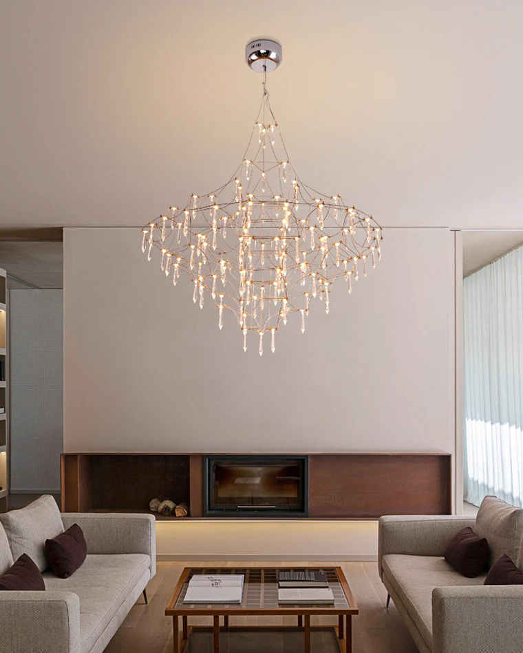 WOMO Large Sculptural Crystal Chandelier-WM2201 - Image 81