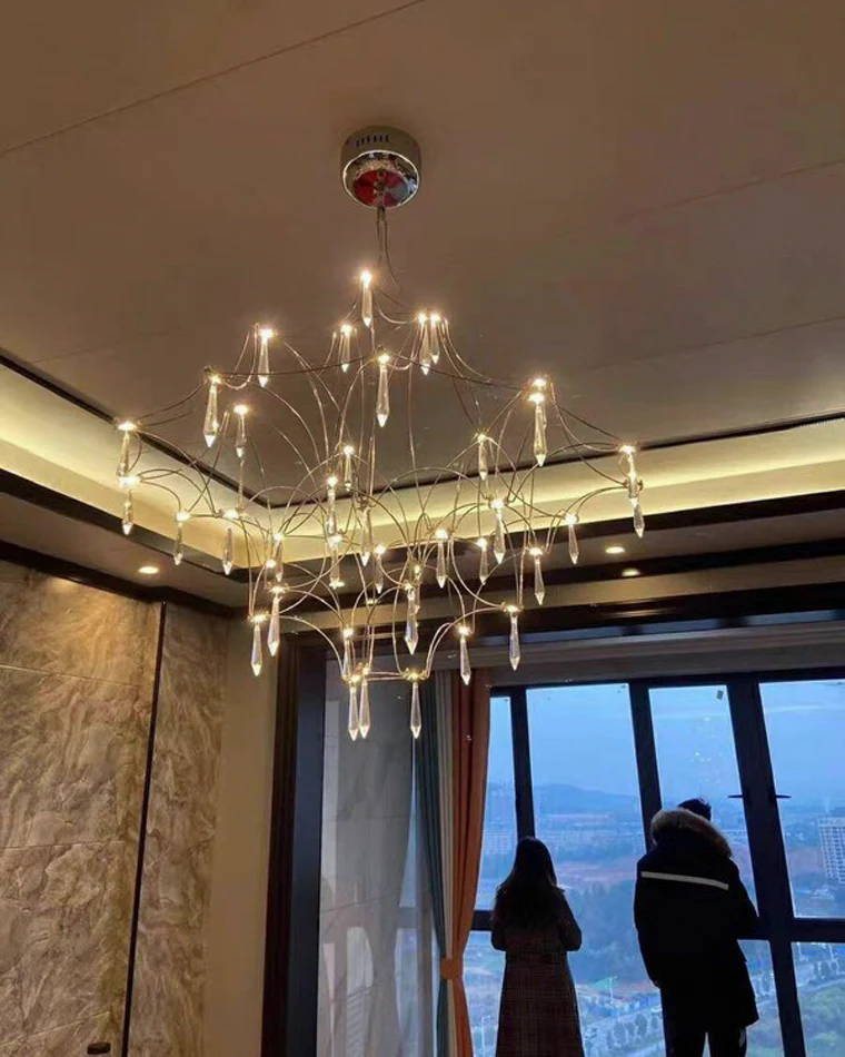 WOMO Large Sculptural Crystal Chandelier-WM2201 - Image 82