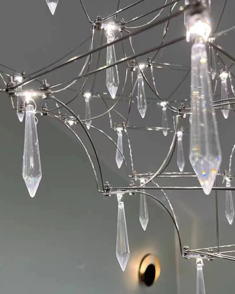 WOMO Large Sculptural Crystal Chandelier-WM2201 - Image 84