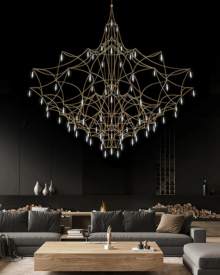 WOMO Large Sculptural Crystal Chandelier-WM2201 - Image 86