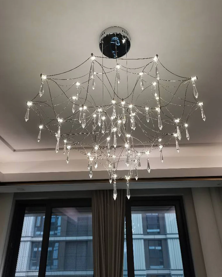 WOMO Large Sculptural Crystal Chandelier-WM2201 - Image 9