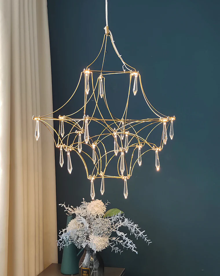 WOMO Large Sculptural Crystal Chandelier-WM2201 - Image 92