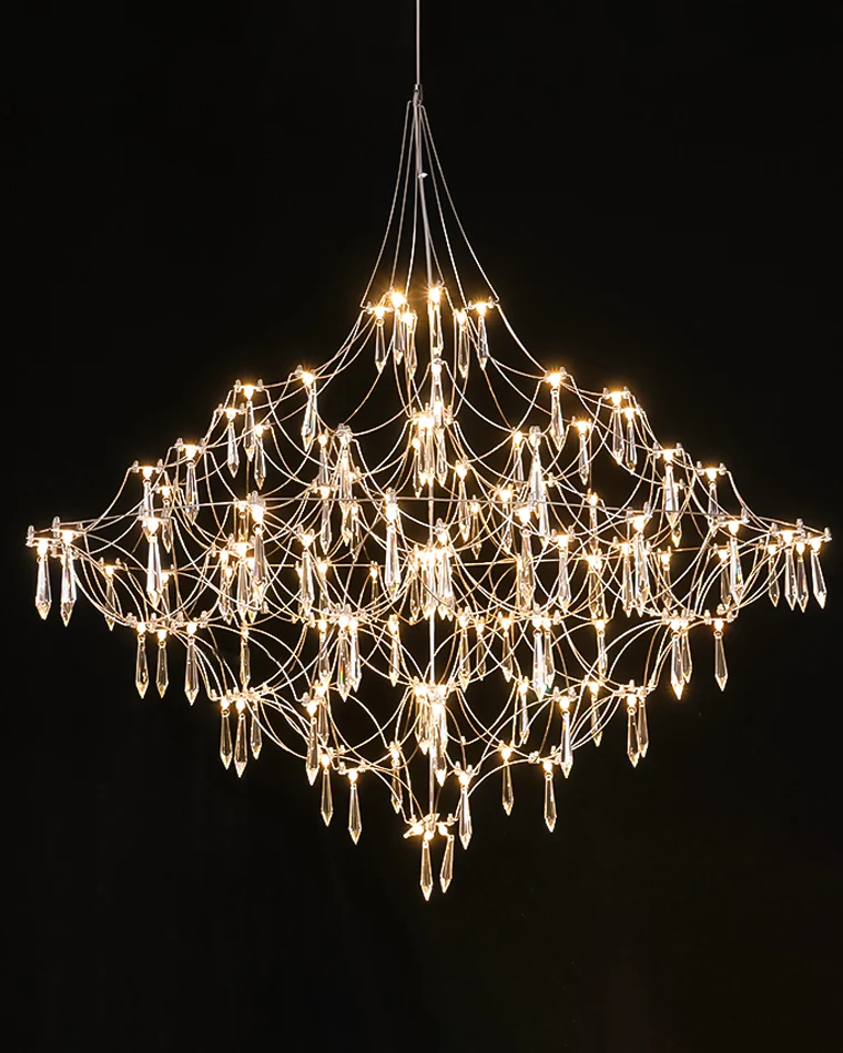 WOMO Large Sculptural Crystal Chandelier-WM2201 - Image 95