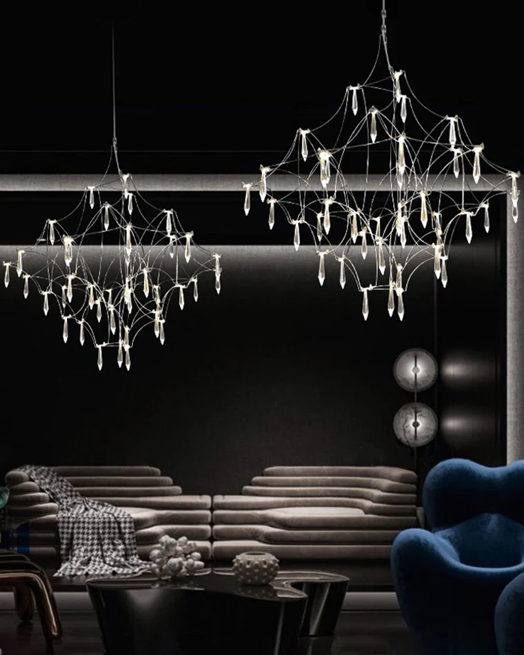 WOMO Large Sculptural Crystal Chandelier-WM2201 - Image 96