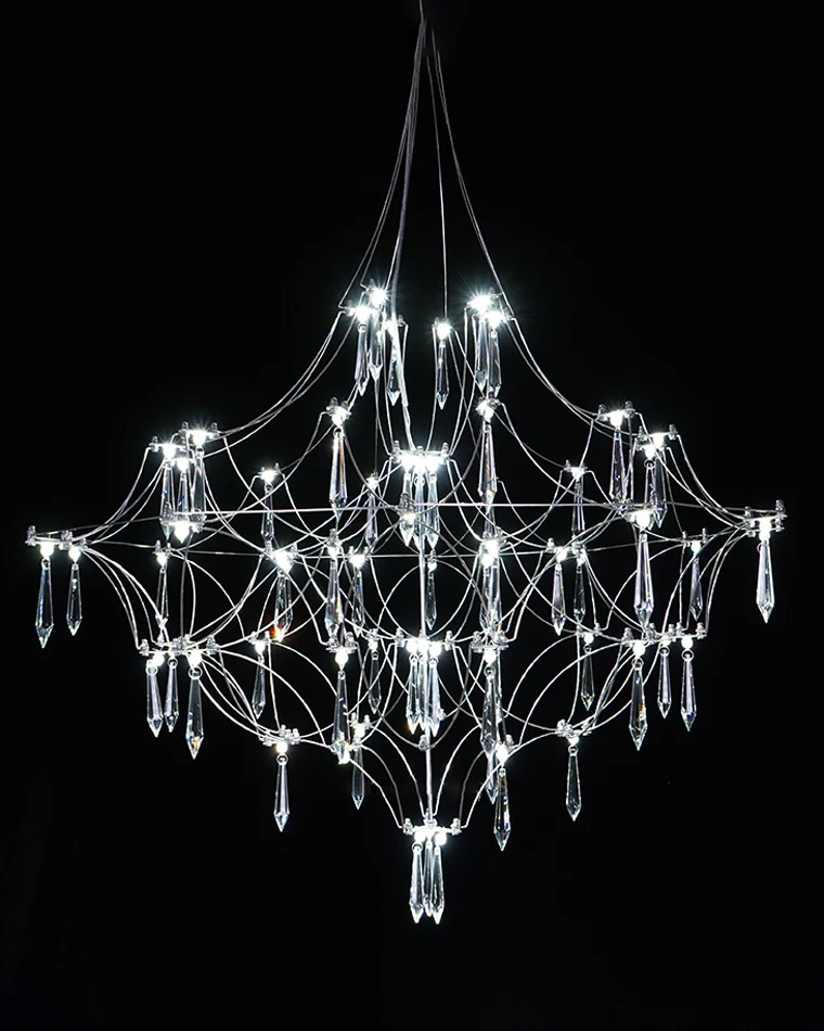 WOMO Large Sculptural Crystal Chandelier-WM2201 - Image 98
