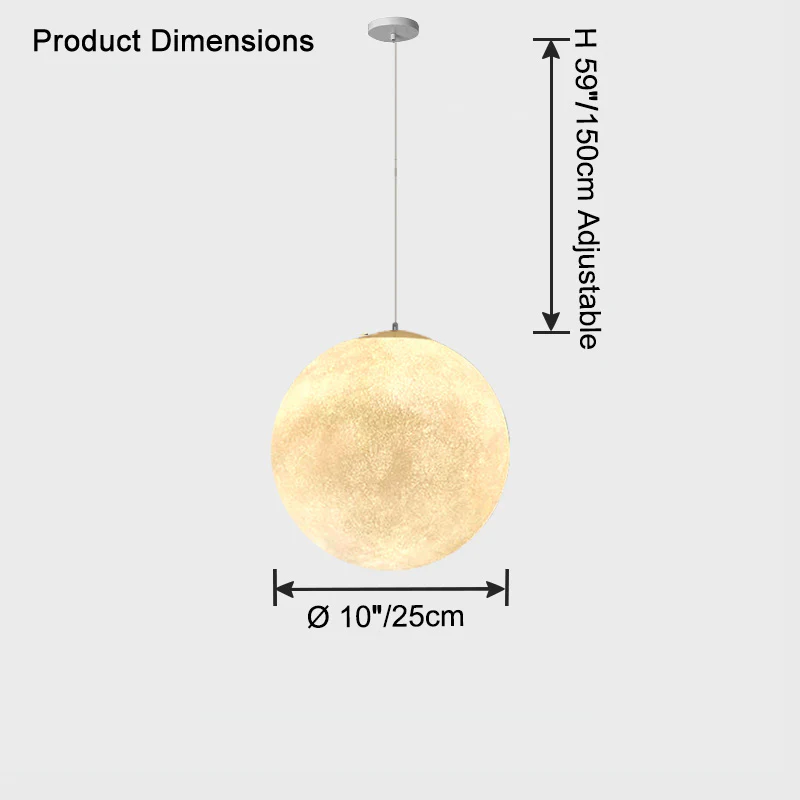 WOMO Globe Moon Large Pendant Light-WM2703 - Image 16