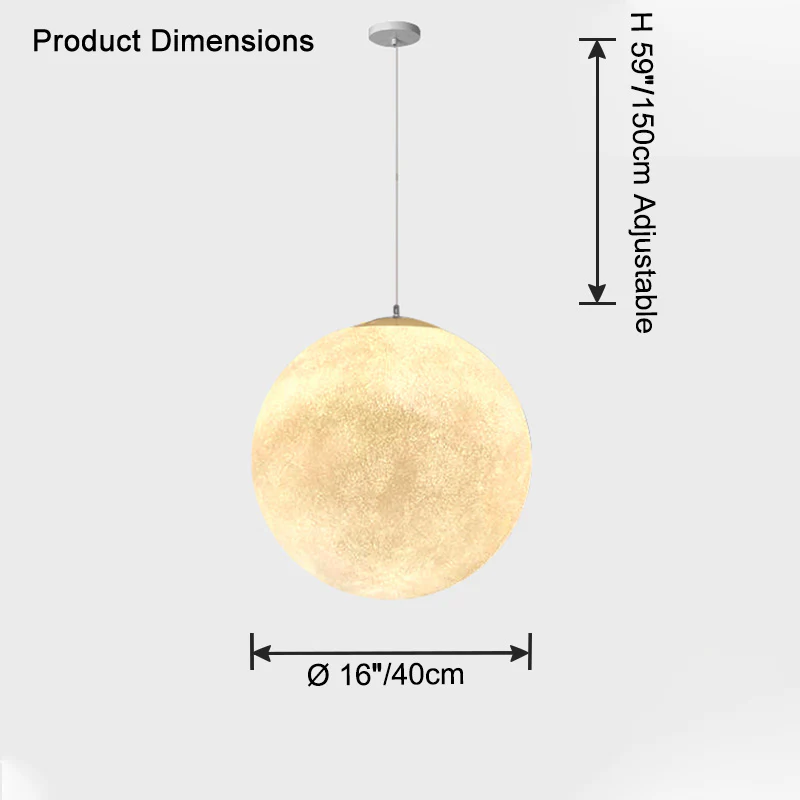 WOMO Globe Moon Large Pendant Light-WM2703 - Image 18