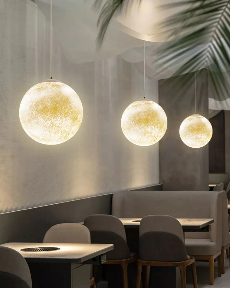 WOMO Globe Moon Large Pendant Light-WM2703 - Image 5