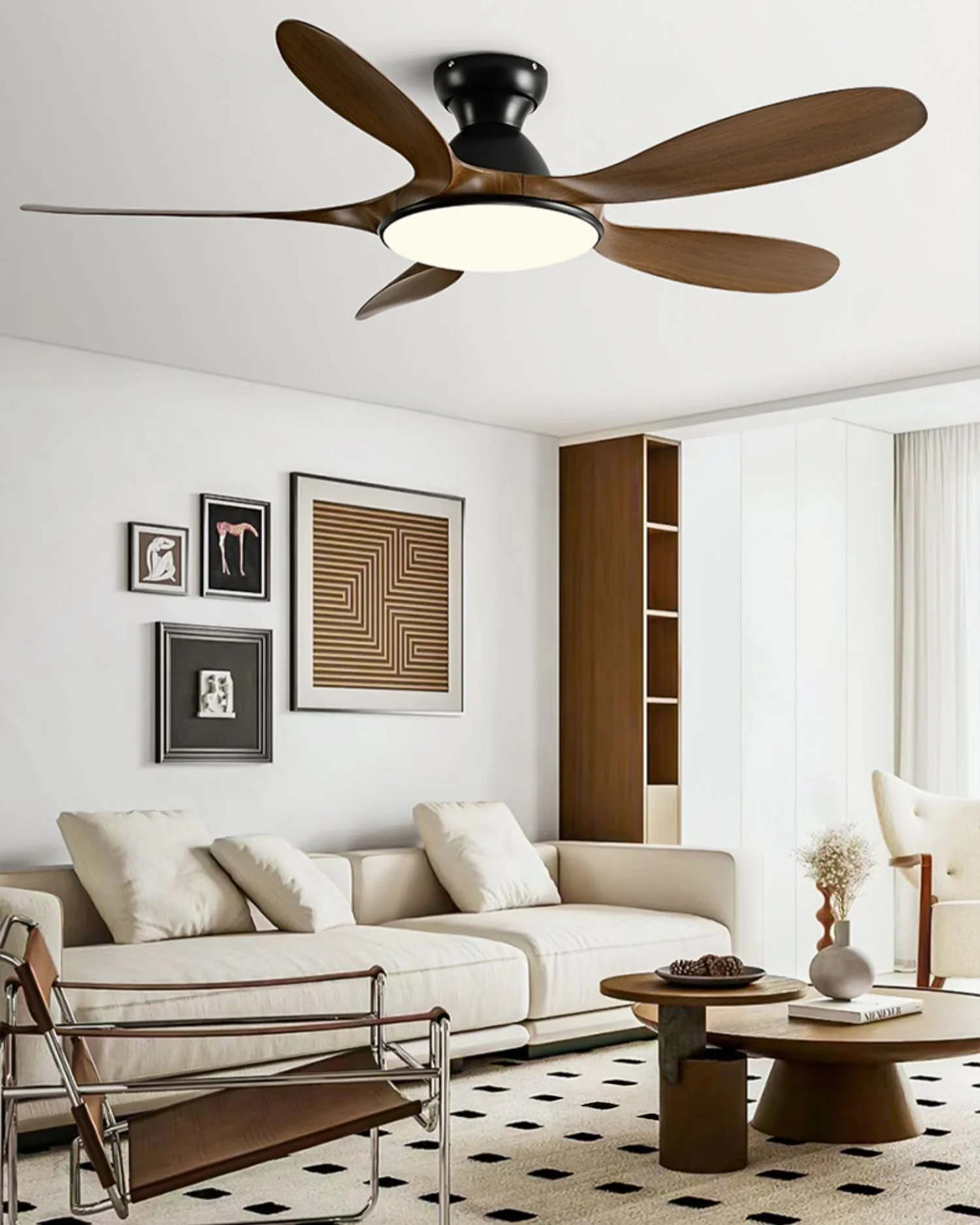WOMO Large Low Profile Ceiling Fan Lamp - WM5195 - Image 12