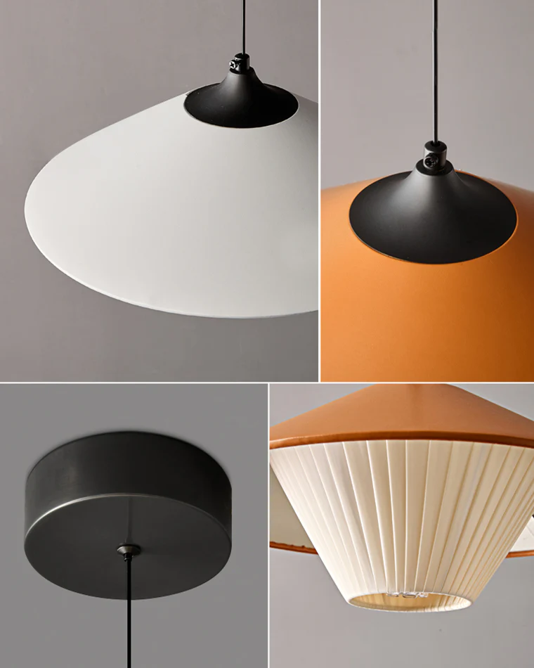 WOMO Leather Cone Pendant Light-WM2952 - Image 10