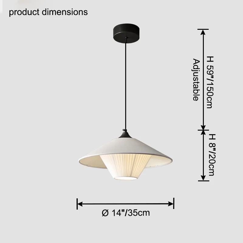 WOMO Leather Cone Pendant Light-WM2952 - Image 16