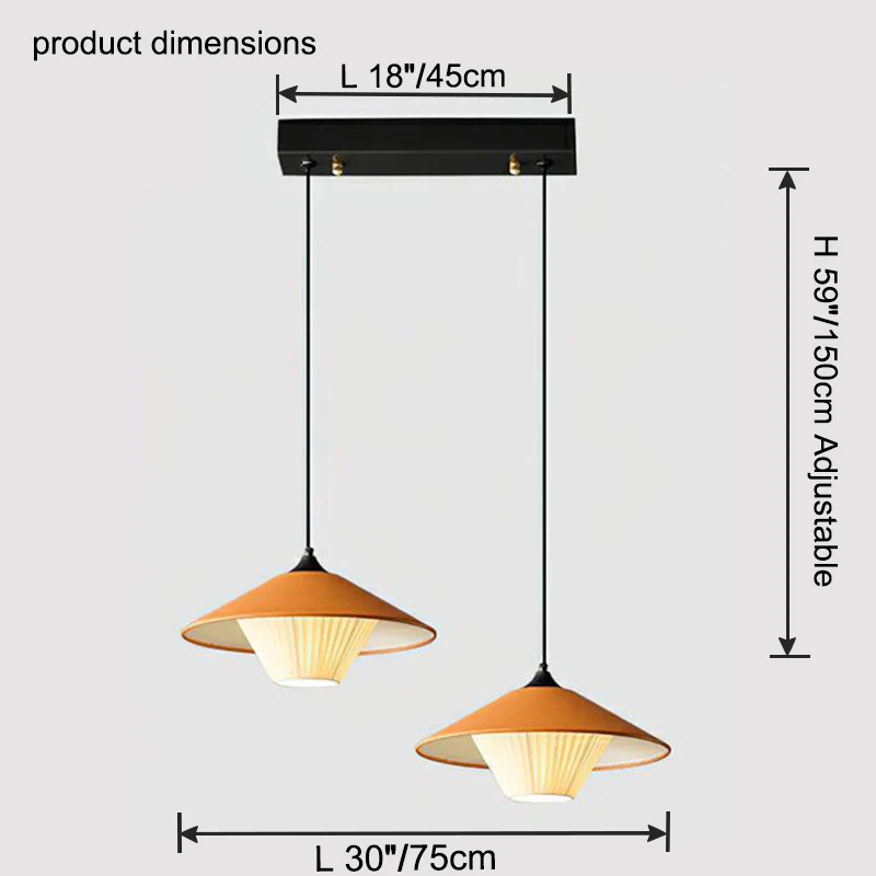 WOMO Leather Cone Pendant Light-WM2952 - Image 18