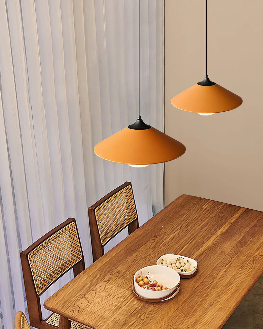 WOMO Leather Cone Pendant Light-WM2952 - Image 4