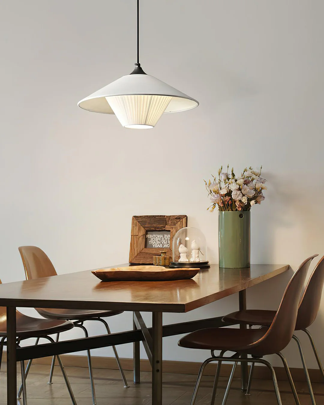 WOMO Leather Cone Pendant Light-WM2952 - Image 6
