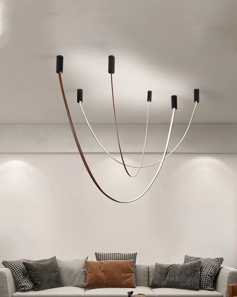 WOMO Leather Led Chandelier-WM2941 - Image 13
