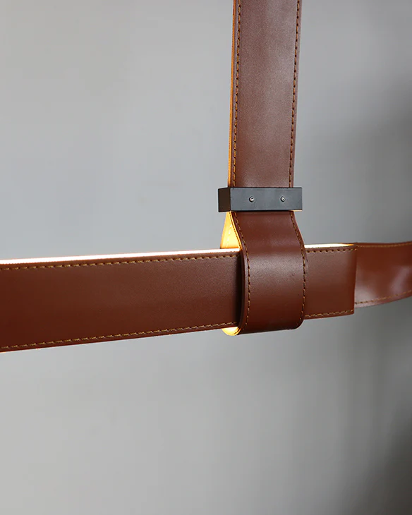 WOMO Leather Linear Chandelier-WM2912 - Image 11