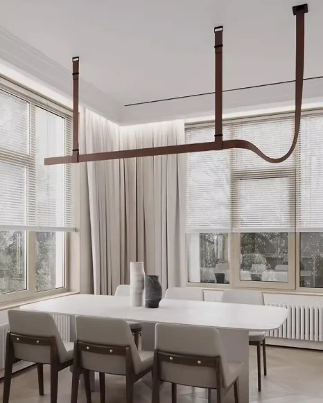 WOMO Leather Linear Chandelier-WM2912 - Image 2