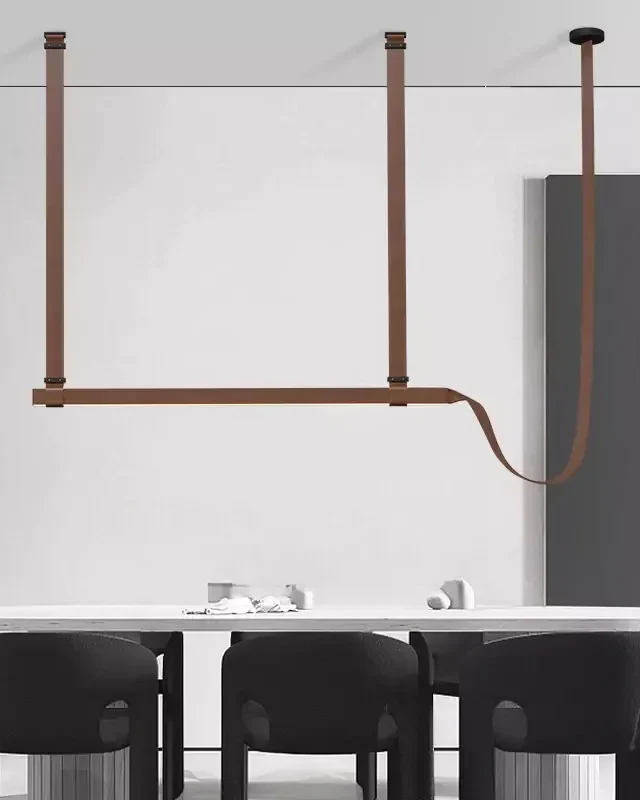 WOMO Leather Linear Chandelier-WM2912 - Image 5