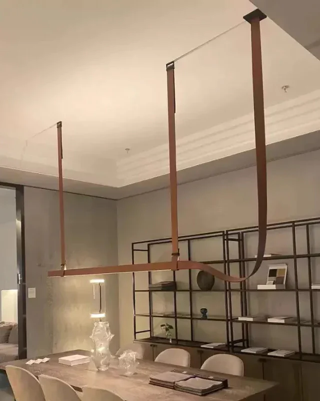 WOMO Leather Linear Chandelier-WM2912 - Image 7
