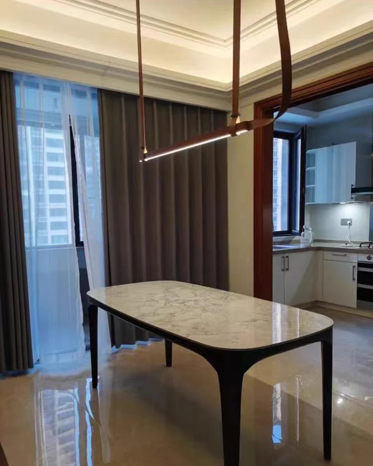 WOMO Leather Linear Chandelier-WM2912 - Image 9