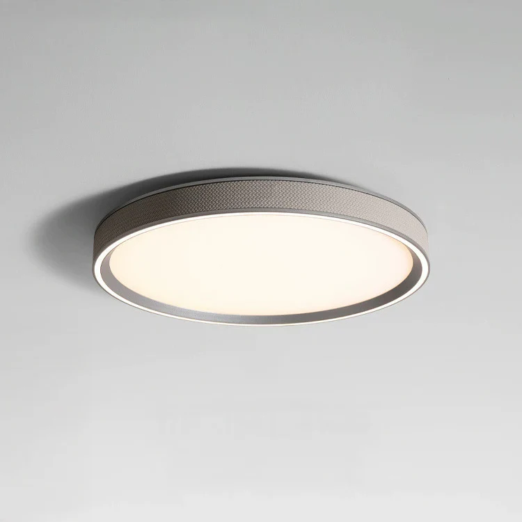WOMO Leather Round Flat Ceiling Light-WM1225 - Image 8