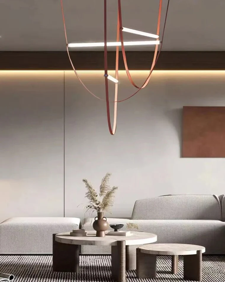 WOMO Leather String Chandelier-WM2273 - Image 14