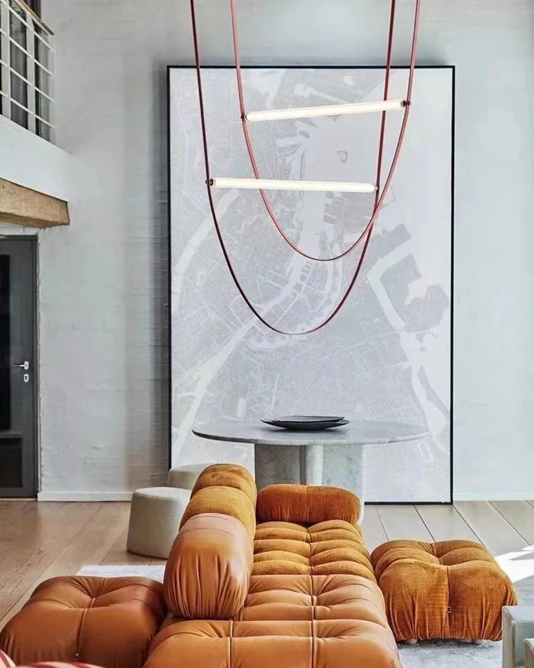 WOMO Leather String Chandelier-WM2273 - Image 17
