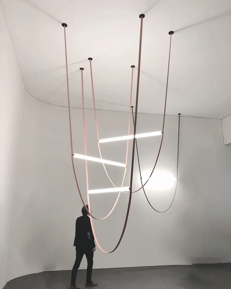 WOMO Leather String Chandelier-WM2273 - Image 2