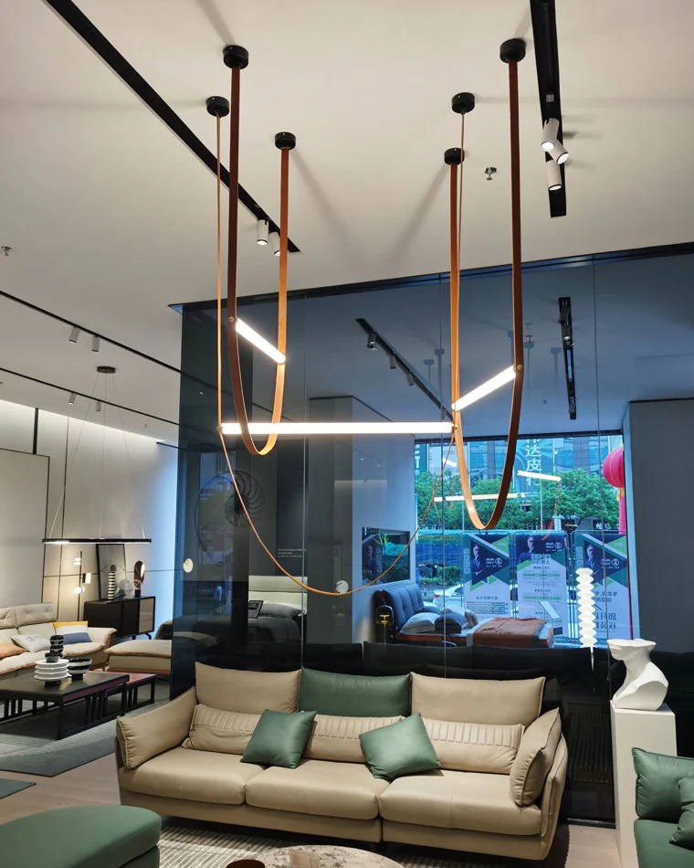 WOMO Leather String Chandelier-WM2273 - Image 27