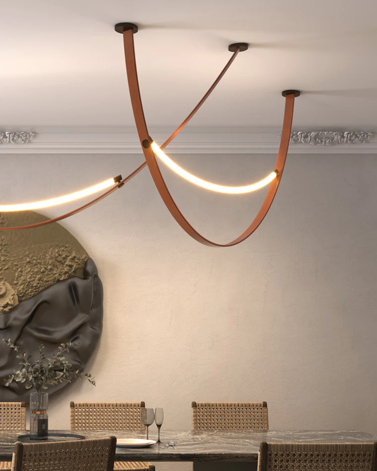 WOMO Leather String Chandelier-WM2273 - Image 28