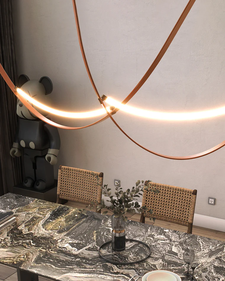 WOMO Leather String Chandelier-WM2273 - Image 29