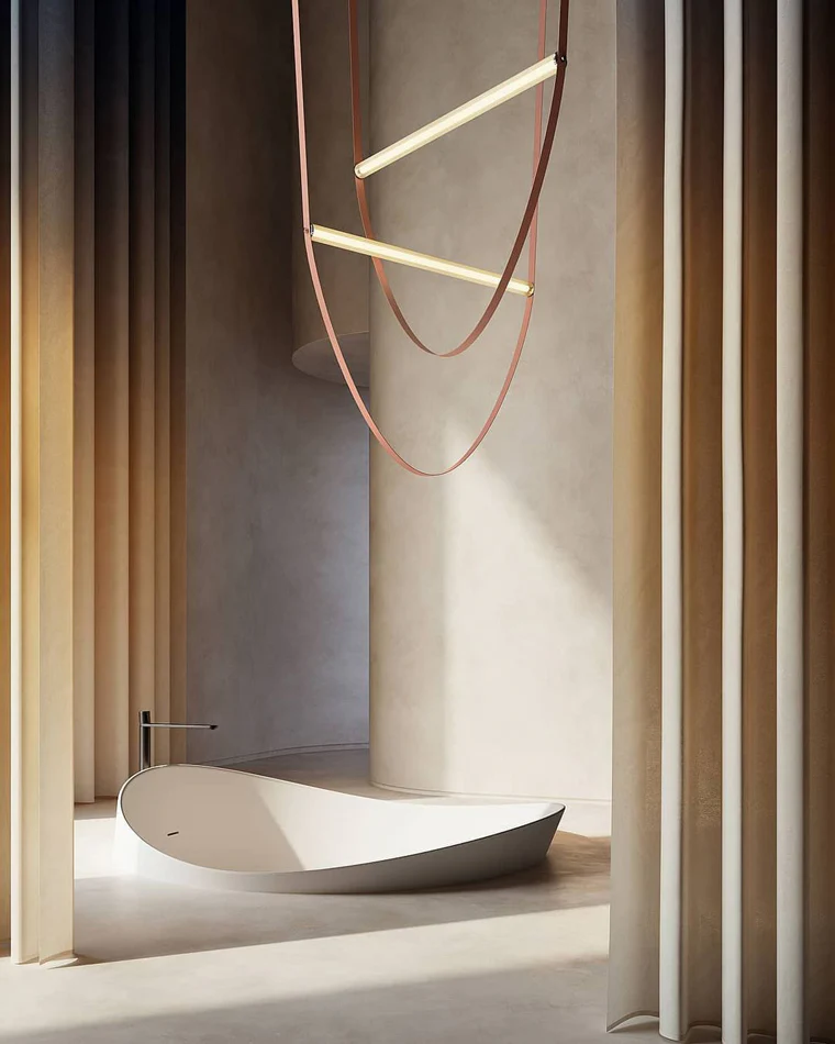 WOMO Leather String Chandelier-WM2273 - Image 8