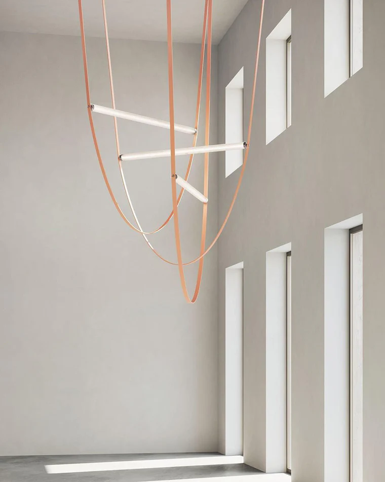 WOMO Leather String Chandelier-WM2273 - Image 9