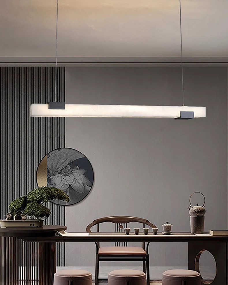 WOMO Linear Alabaster Chandelier-WM2838 - Image 2