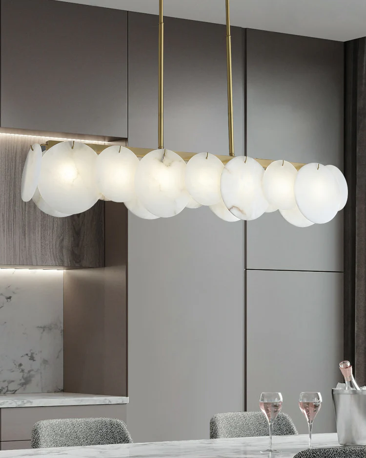 WOMO Linear Alabaster Chandelier-WM2855 - Image 3