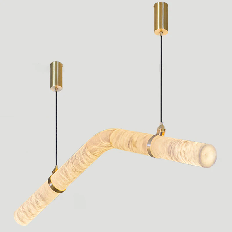 WOMO Pipe Linear Alabaster Pendant Light-WM2889 - Image 10