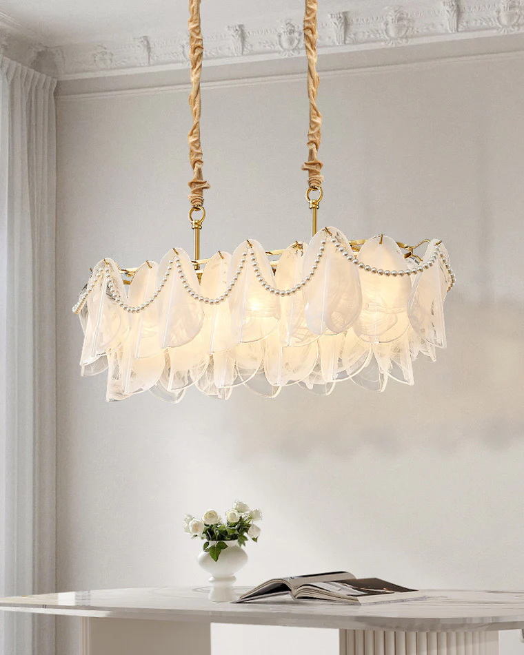 WOMO French Linear Glass Chandelier-WM2366 - Image 2