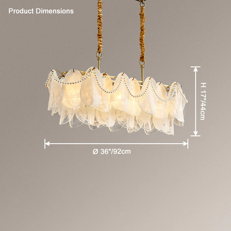 WOMO French Linear Glass Chandelier-WM2366 - Image 9