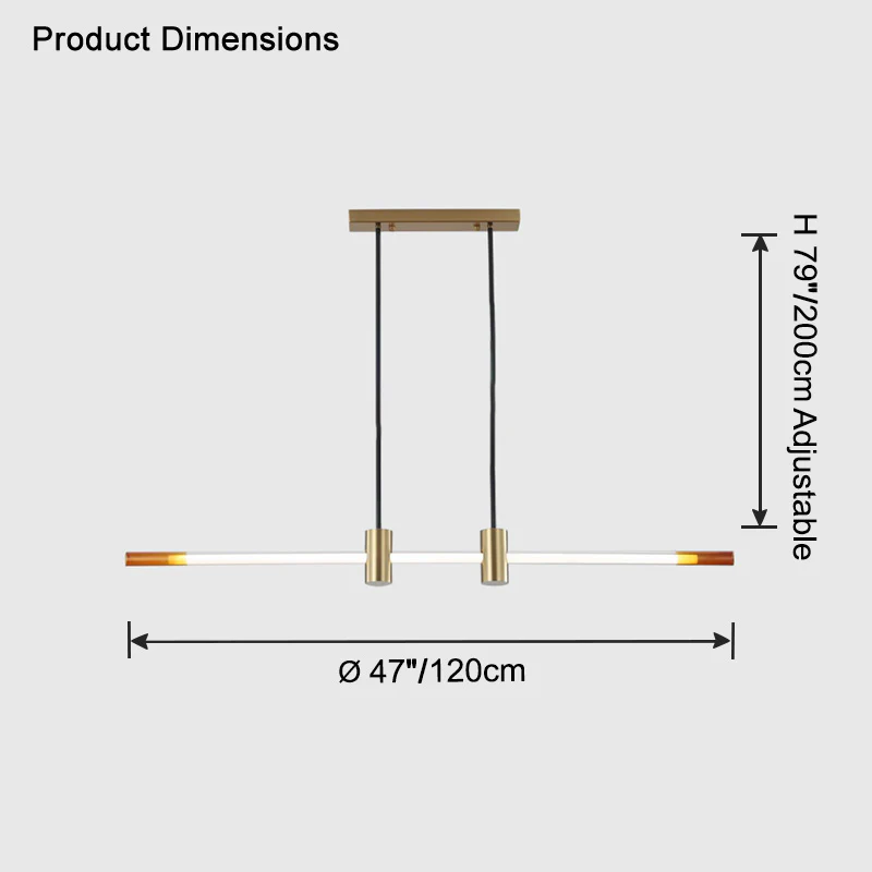 WOMO Rod Linear Led Pendant Light-WM2762 - Image 19