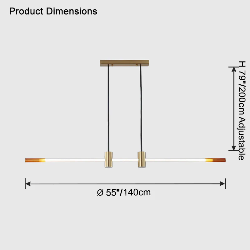 WOMO Rod Linear Led Pendant Light-WM2762 - Image 21