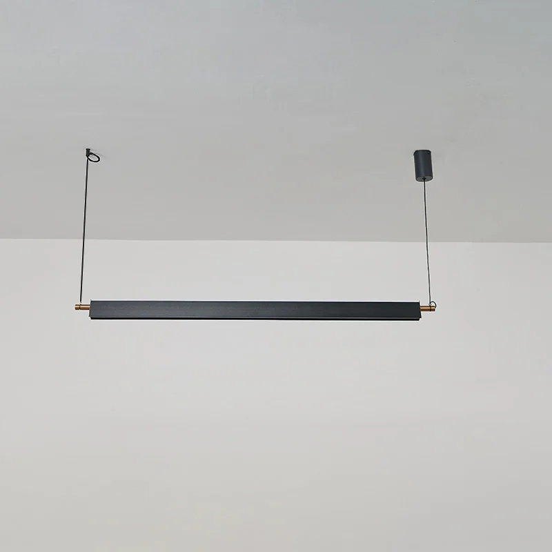 WOMO Black Linear Pendant Light-WM2182 - Image 12
