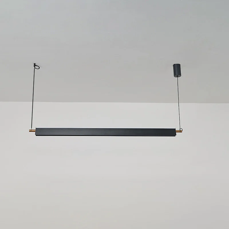 WOMO Black Linear Pendant Light-WM2182 - Image 14