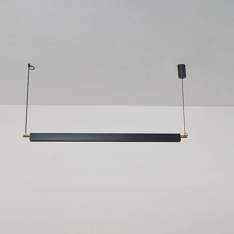 WOMO Black Linear Pendant Light-WM2182 - Image 18