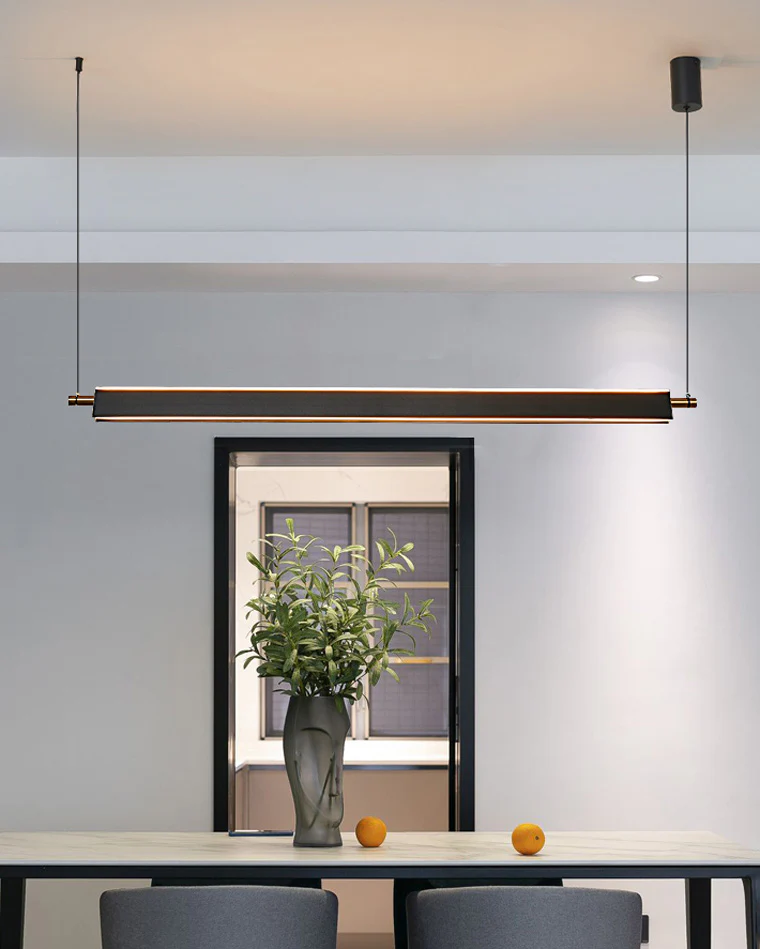WOMO Black Linear Pendant Light-WM2182 - Image 2